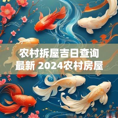 农村拆屋吉日查询最新 2025农村房屋拆迁最新标准