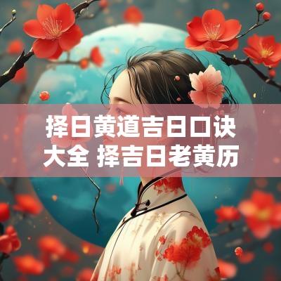 择日黄道吉日口诀大全 择吉日老黄历查询