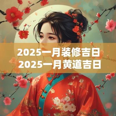 2025一月装修吉日 2025一月黄道吉日
