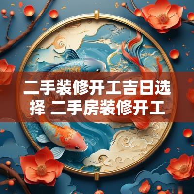 二手装修开工吉日选择 二手房装修开工吉日