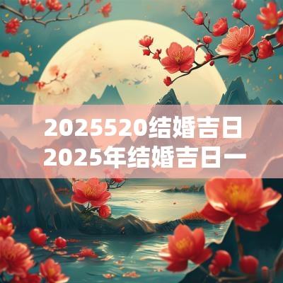 2025520结婚吉日 2025年结婚吉日一览表