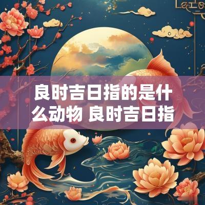 良时吉日指的是什么动物 良时吉日指的是什么动物和生肖