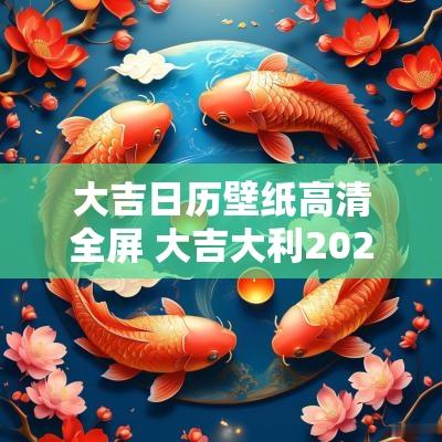 大吉日历壁纸高清全屏 大吉大利2025手机壁纸图片