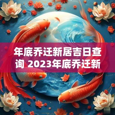 年底乔迁新居吉日查询 2025年底乔迁新居吉日查询
