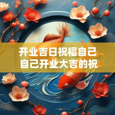 开业吉日祝福自己 自己开业大吉的祝福语