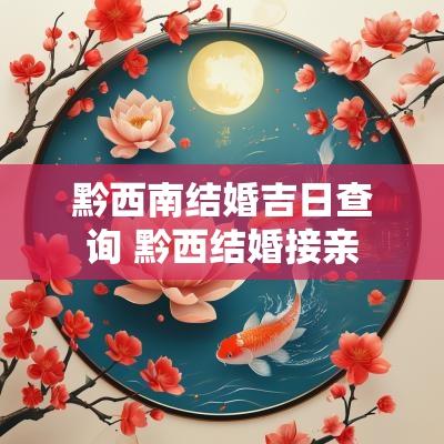 黔西南结婚吉日查询 黔西结婚接亲