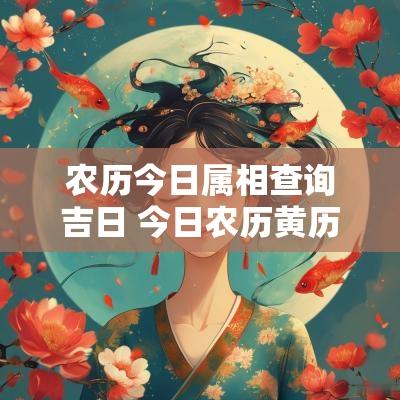 农历今日属相查询吉日 今日农历黄历属相查询表