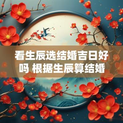 看生辰选结婚吉日好吗 根据生辰算结婚吉日