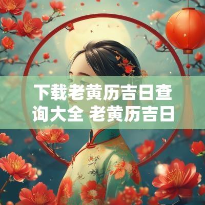 下载老黄历吉日查询大全 老黄历吉日查询下载