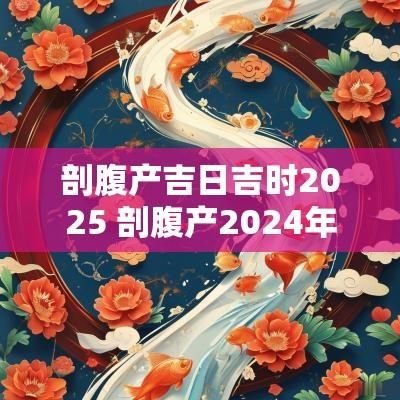 剖腹产吉日吉时2025 剖腹产2025年1月吉日吉时
