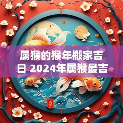 属猴的猴年搬家吉日 2025年属猴最吉搬家