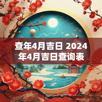 查年4月吉日 2025年4月吉日查询表