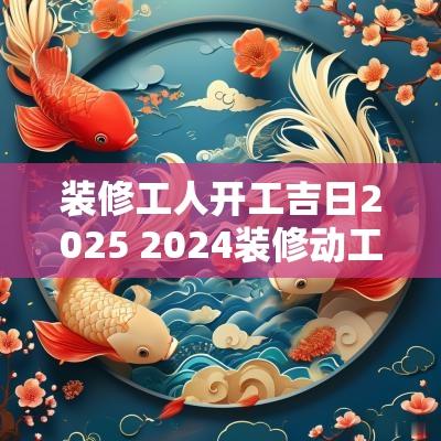 装修工人开工吉日2025 2025装修动工最佳吉日