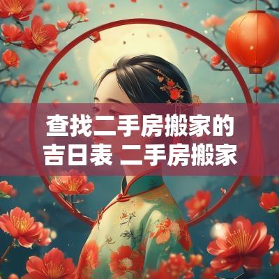查找二手房搬家的吉日表 二手房搬家日子有什么讲究和忌讳