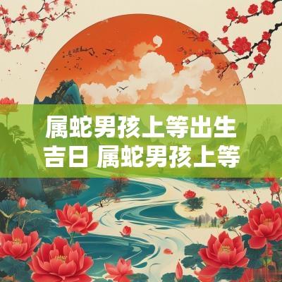 属蛇男孩上等出生吉日 属蛇男孩上等出生吉日是什么
