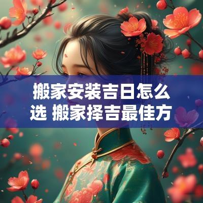 搬家安装吉日怎么选 搬家择吉最佳方法