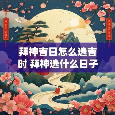 拜神吉日怎么选吉时 拜神选什么日子好
