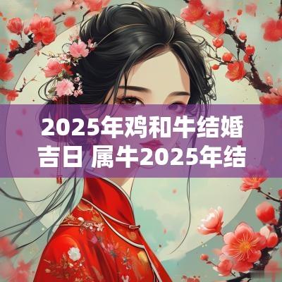 2025年鸡和牛结婚吉日 属牛2025年结婚黄道吉日