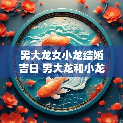 男大龙女小龙结婚吉日 男大龙和小龙婚配好吗