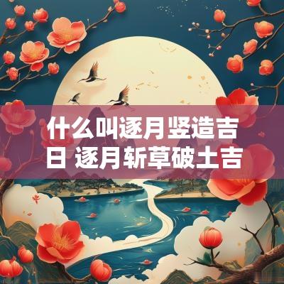 什么叫逐月竖造吉日 逐月斩草破土吉日是什么意思