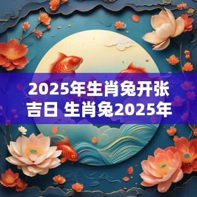 2025年生肖兔开张吉日 生肖兔2025年运势大全