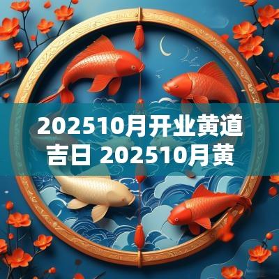 202510月开业黄道吉日 202510月黄道吉日查询