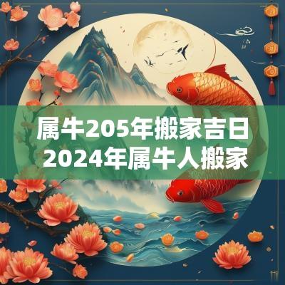 属牛205年搬家吉日 2025年属牛人搬家吉日