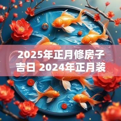 2025年正月修房子吉日 2025年正月装修房子吉日