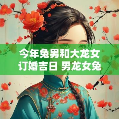 今年兔男和大龙女订婚吉日 男龙女兔结婚的大忌