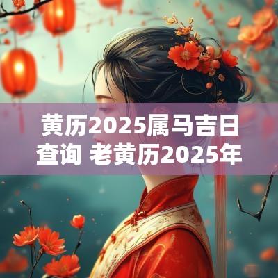 黄历2025属马吉日查询 老黄历2025年黄道吉日
