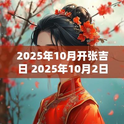2025年10月开张吉日 2025年10月2日黄道吉日查询