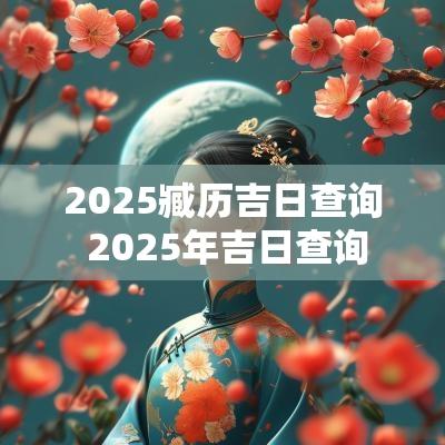 2025臧历吉日查询 2025年吉日查询