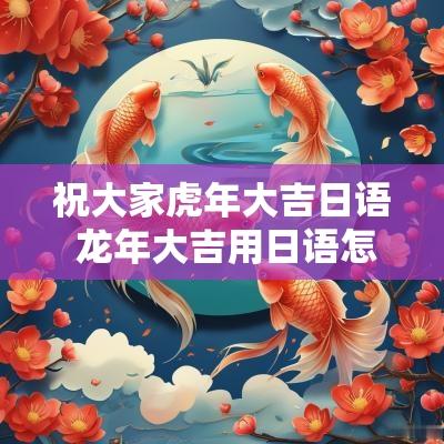 祝大家蛇年大吉日语 蛇年大吉用日语怎么说
