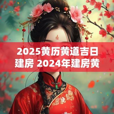 2025黄历黄道吉日建房 2025年建房黄道吉日查询
