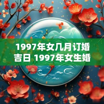 1997年女几月订婚吉日 1997年女生婚配哪年的最佳婚姻