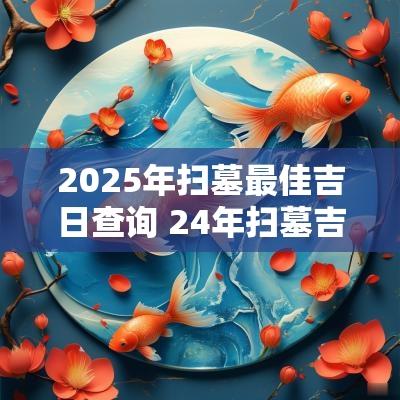 2025年扫墓最佳吉日查询 24年扫墓吉日