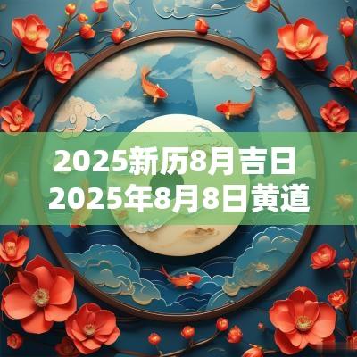 2025新历8月吉日 2025年8月8日黄道吉日