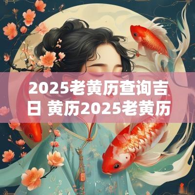 2025老黄历查询吉日 黄历2025老黄历