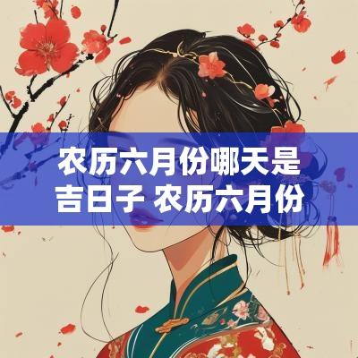 农历六月份哪天是吉日子 农历六月份多少天