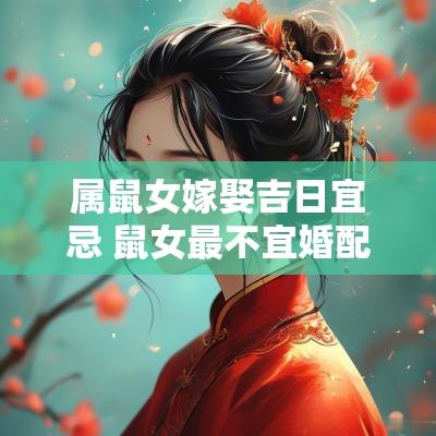 属鼠女嫁娶吉日宜忌 鼠女最不宜婚配