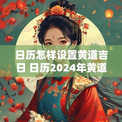 日历怎样设置黄道吉日 日历2025年黄道吉日设置