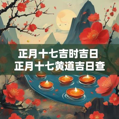 正月十七吉时吉日 正月十七黄道吉日查询