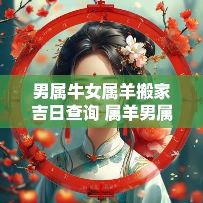 男属牛女属羊搬家吉日查询 属羊男属牛女婚配合适吗婚姻如何