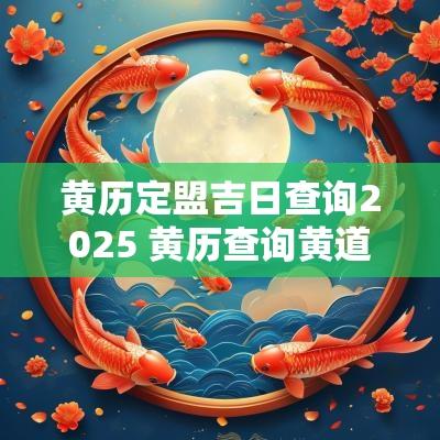 黄历定盟吉日查询2025 黄历查询黄道吉日2025