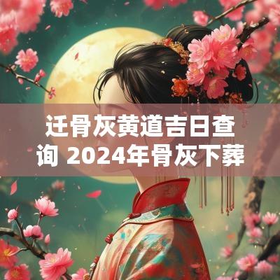 迁骨灰黄道吉日查询 2025年骨灰下葬黄道吉日