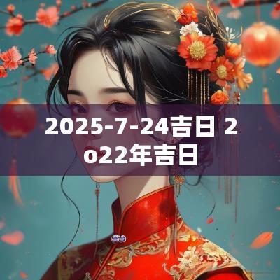 2025-7-24吉日 2o22年吉日