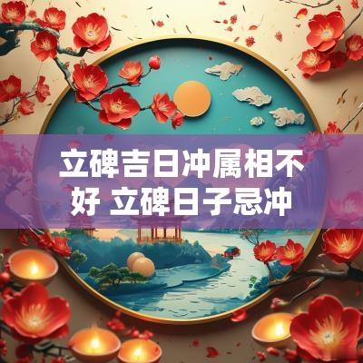 立碑吉日冲属相不好 立碑日子忌冲