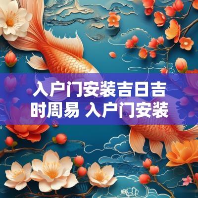 入户门安装吉日吉时周易 入户门安装黄道吉日2025