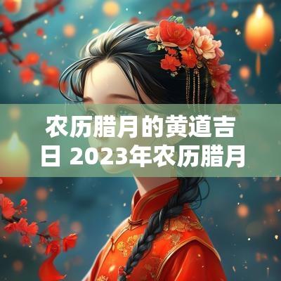 农历腊月的黄道吉日 2025年农历腊月初五是黄道吉日吗