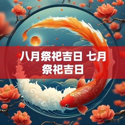 八月祭祀吉日 七月祭祀吉日